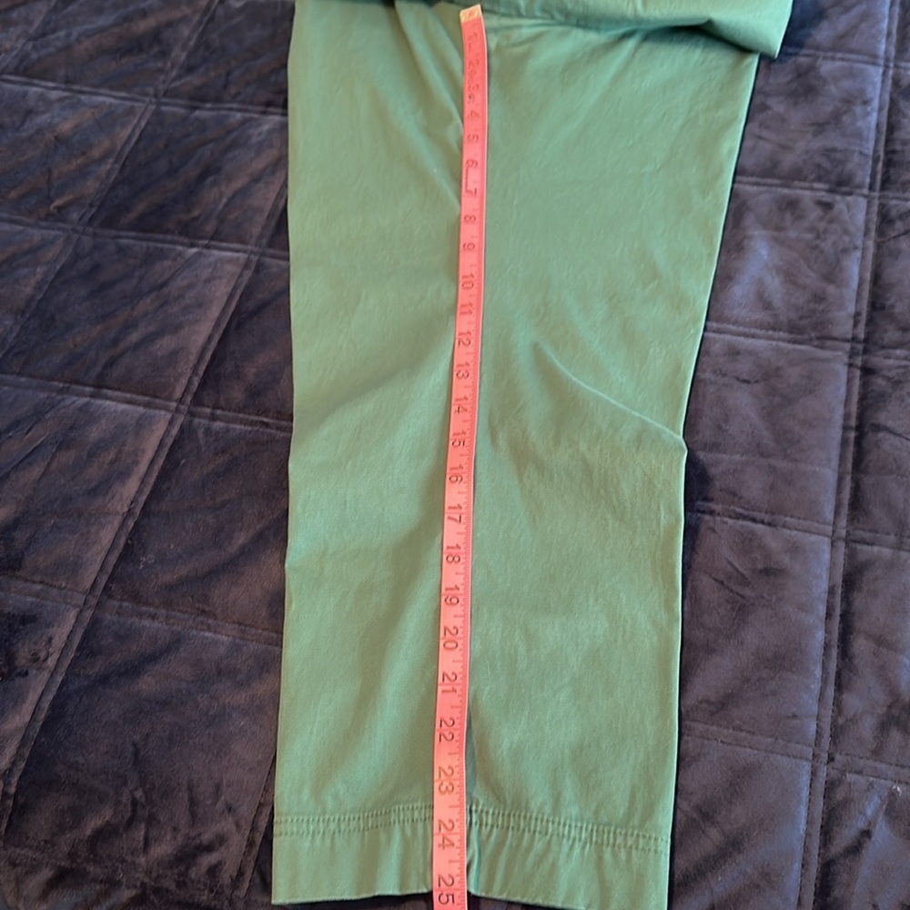 Talbots Perfect Crop Green Chinos - Picture 3 of 7